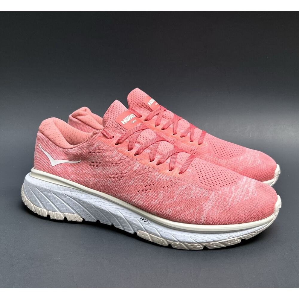 Hoka Cavu 3 Women’s Peach Trainer Shoes 9 US Size 1106482 LENG